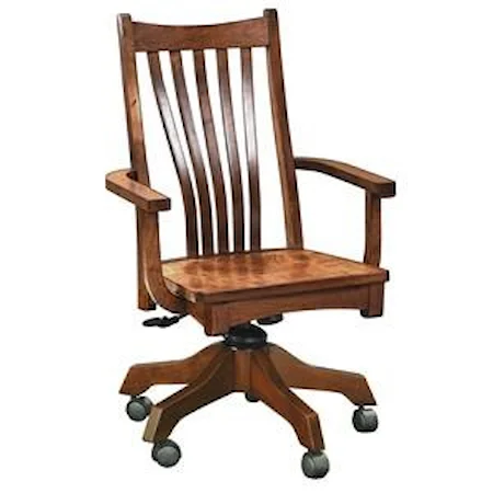 Customizable Solid Wood Executive Desk Chair